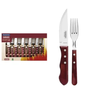 Juego de Cubiertos para Churrasco Jumbo Polywood 12 piezas