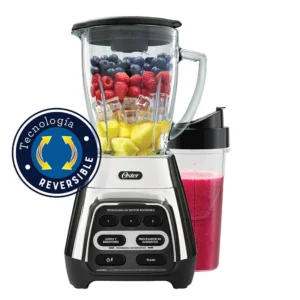 Licuadora Oster® con programas automáticos, tecnología reversible y vaso Blend-N-Go