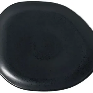Juego de 6 platos llanos ovalados orgánico Eclipse de 31 x 24 x 2,5 cm