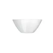 Bowl Ensaladera de cristal blanco Nadir Opaline 840 ml, 12 piezas
