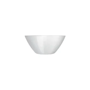 Bowl Ensaladera de cristal blanco Nadir Opaline 390 ml, 24 piezas