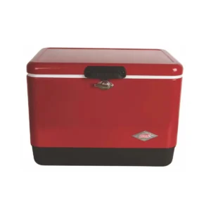 Conservadora Coleman Vintage™ Steel Belted® Rojo Cooler 51,1L.