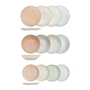 Juego vajillas Unni Aquarelade 12 piezas, 4 personas