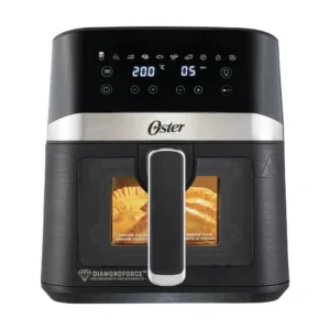 Freidora de Aire Digital con Recubrimiento Oster® DiamondForce, 4L de Capacidad, con 10 Programas Automáticos